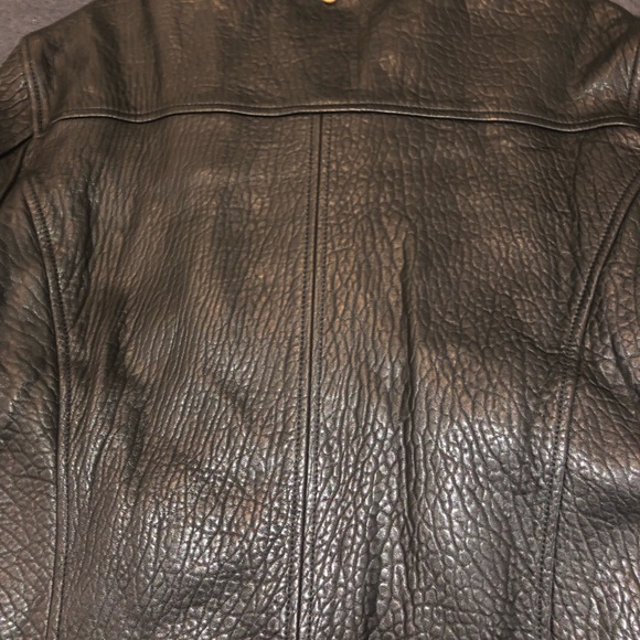 Mackage Men's Tobin Black Leather Bomber Jacket 36 - Picture 8 of 8